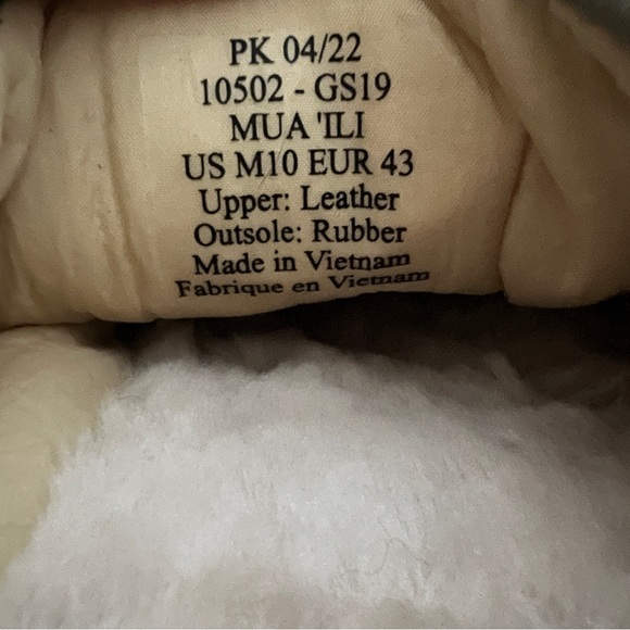 Men’s Size US 10 Olukai mules/slip on shoes Tan Leather *Used* - Picture 6 of 6